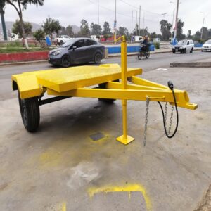 Carreta de plataforma para grupo electrógeno